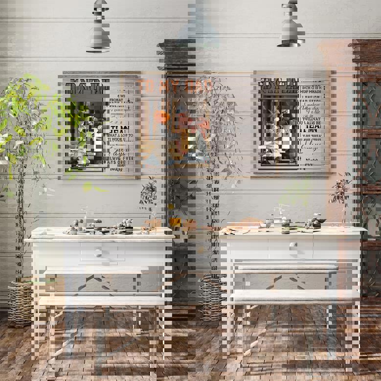 Mechanic Dad's Custom Canvas - Funny Photo Art for His Garage