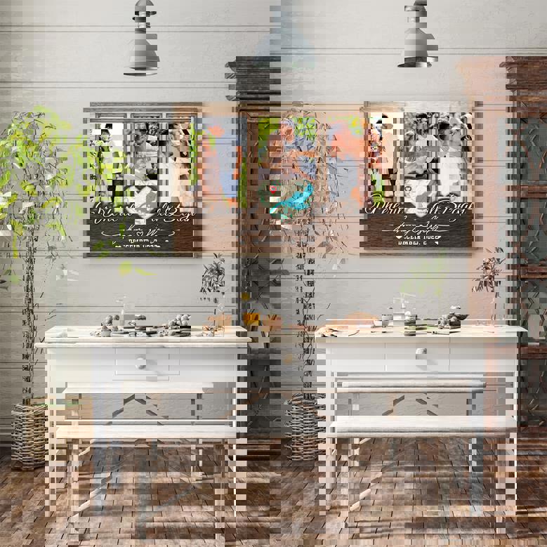 Personalized Love Location Map Canvas - Newlywed Home Keepsake