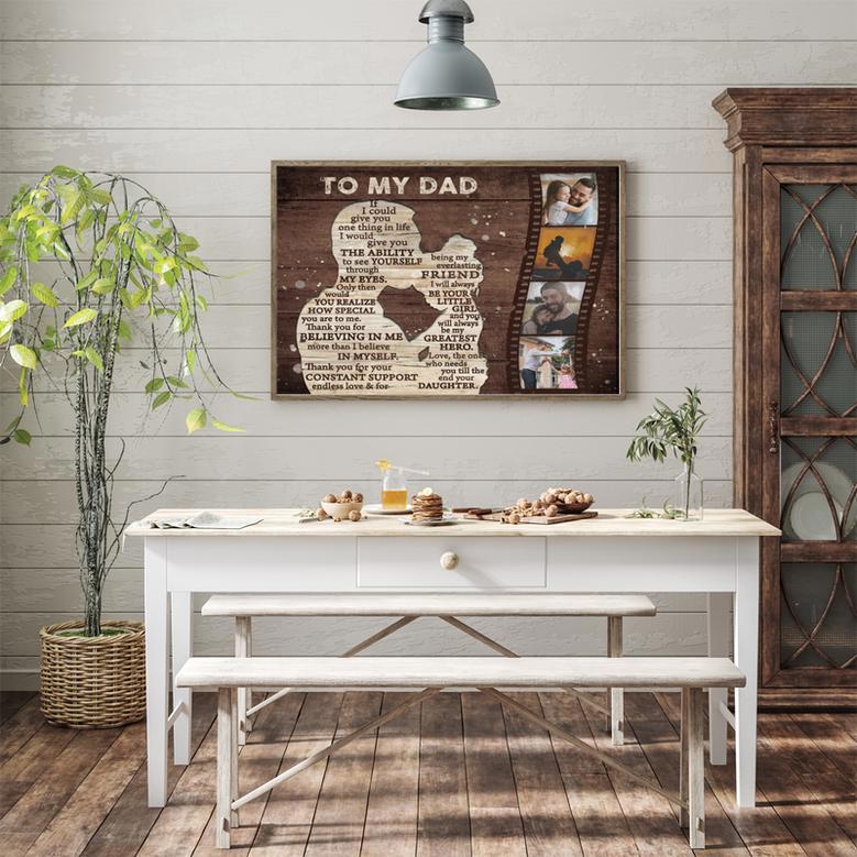 Personalized To My Dad Canvas - Gift For Dad From Daughter