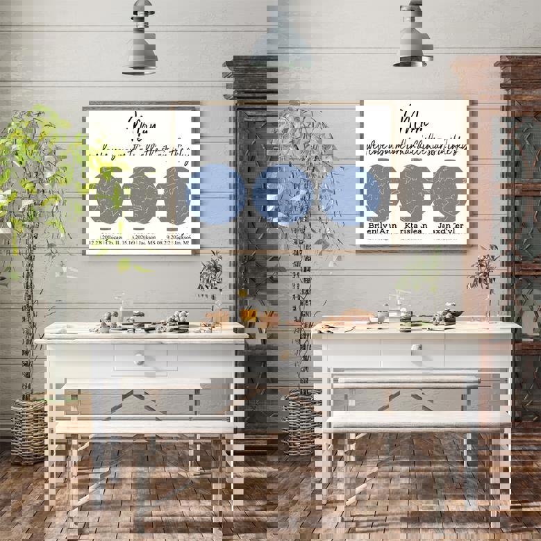 Star Map Canvas Gift for Mom - Love Beyond the Stars (Custom)