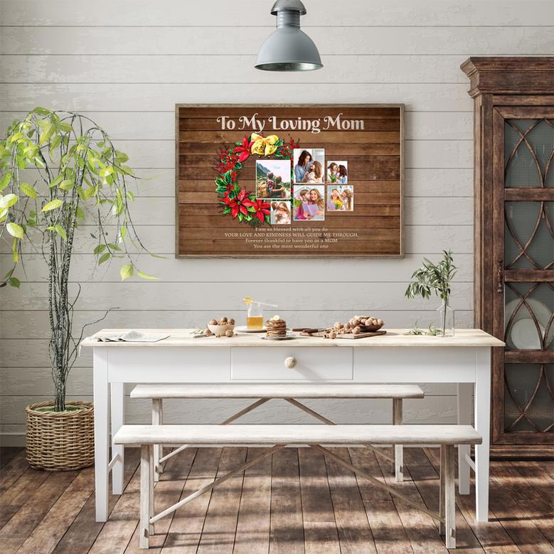 To My Loving Mom Canvas - Heartfelt Christmas Gift for Mom