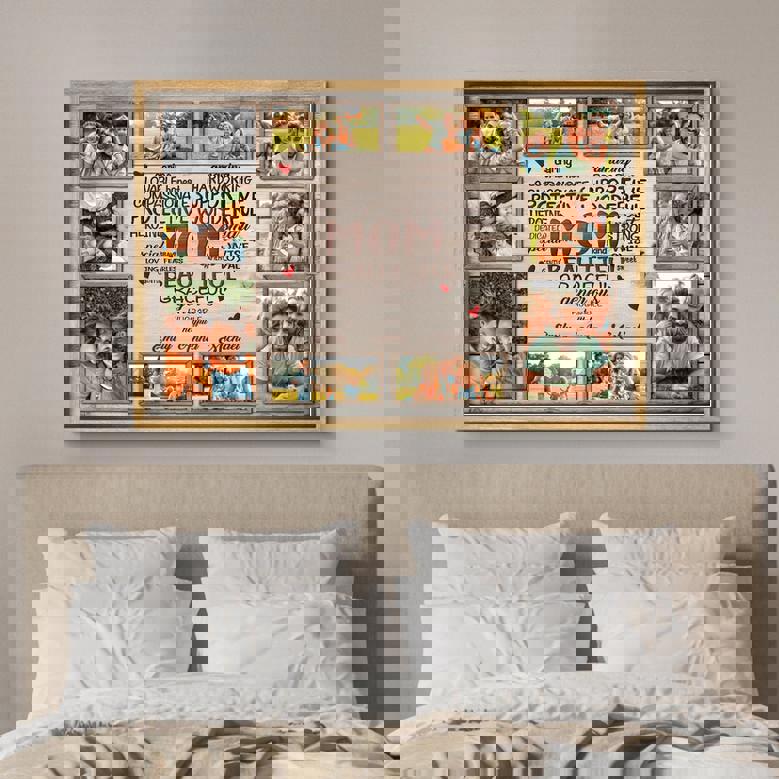 Custom Canvas Gift for Mom - Cherish Family Love & Defining Words