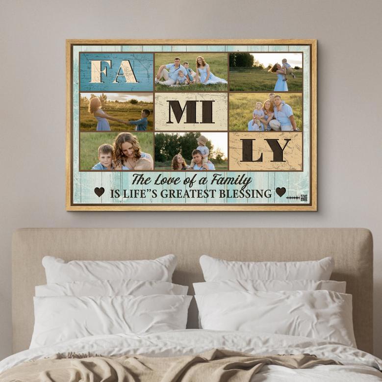 The Love of a Family Custom Photo Canvas