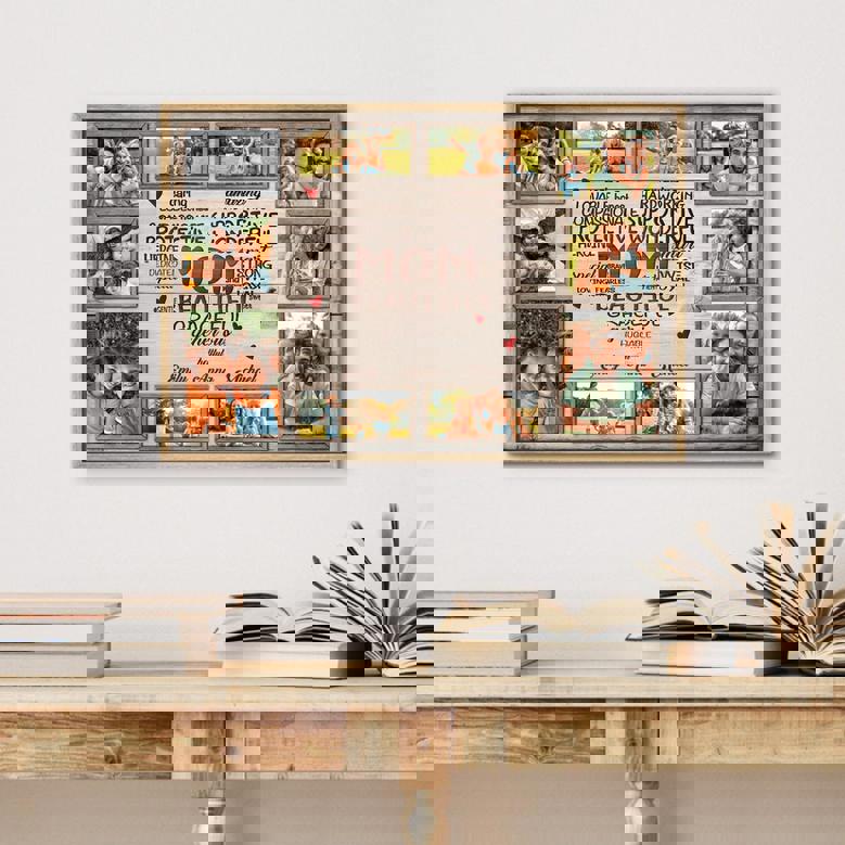 Custom Canvas Gift for Mom - Cherish Family Love & Defining Words