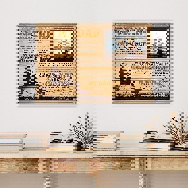 Dad's Legacy - Custom Fishing Canvas Gift from Son (Birthday)