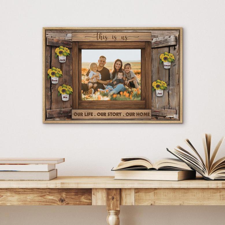 This Is Us Canvas - Rustic Sunflower Style Wall Art