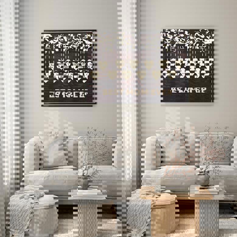 Custom Family Tree Canvas Gift for Mom - Personalized Names