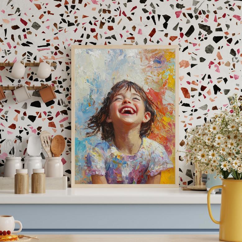 Daughter Oil Painting Portrait – Beautiful Custom Home Decor