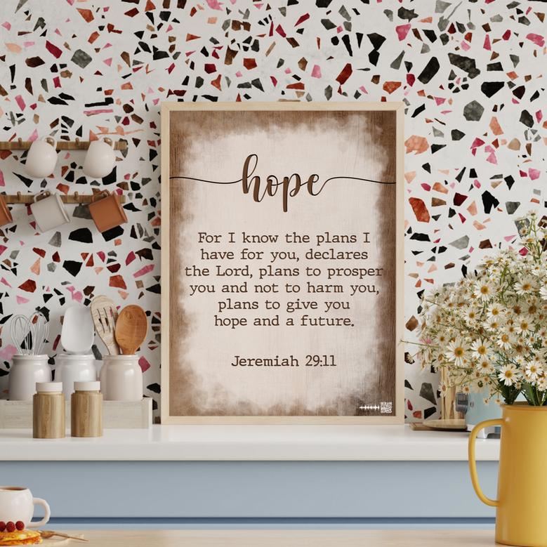 Faith Hope Love Art Set of Three Print - Hope