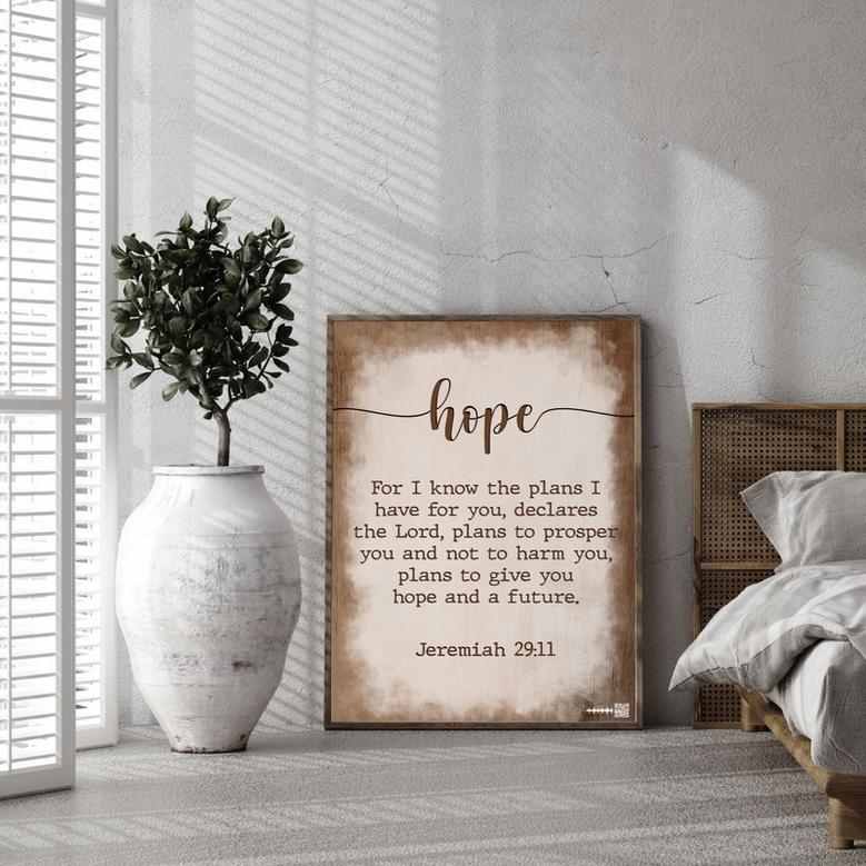 Faith Hope Love Art Set of Three Print - Hope