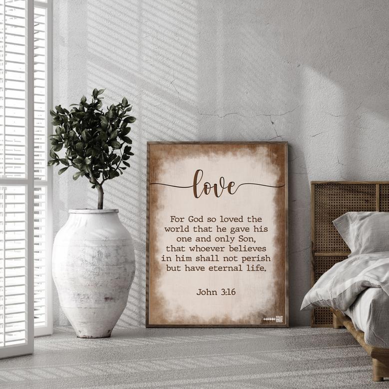 Faith Hope Love Art Set of Three Print - Love