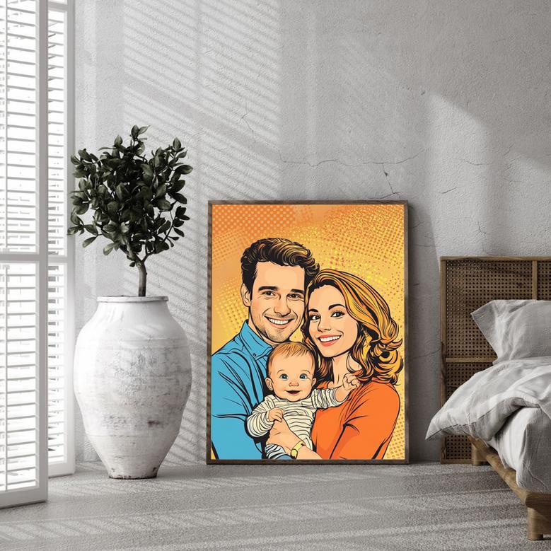 Family Pop Art Portrait – Dynamic And Fun Personalized Home Decor