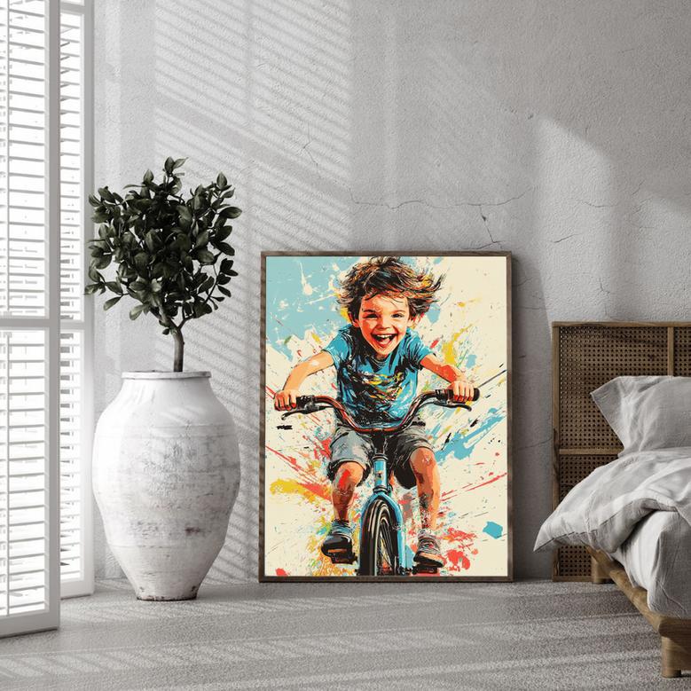 Son Pop Art Portrait Playful And Bright Custom Room Decor