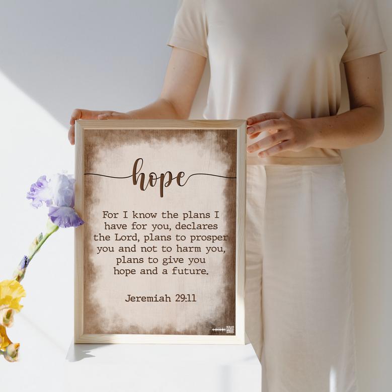 Faith Hope Love Art Set of Three Print - Hope