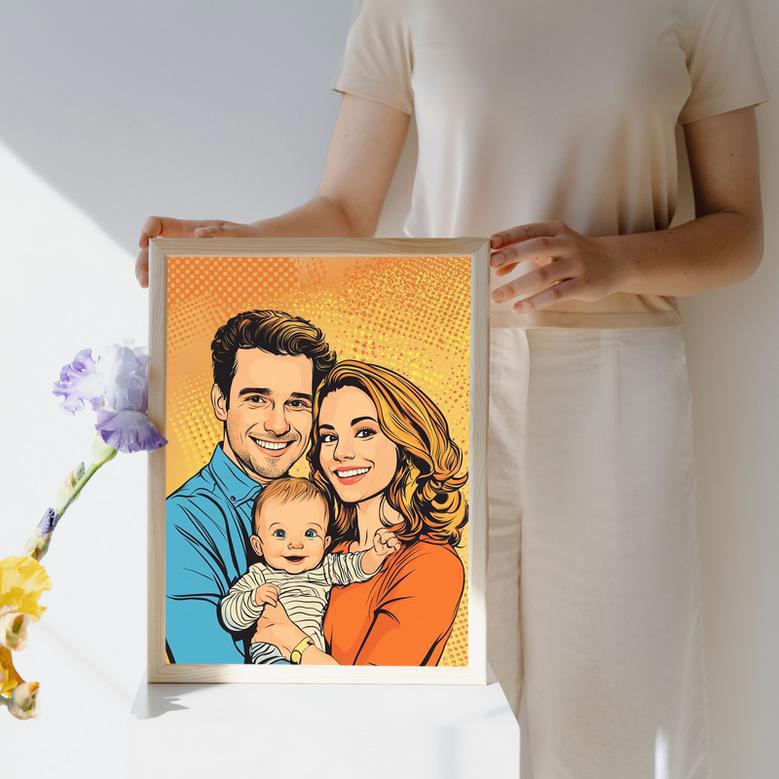 Family Pop Art Portrait – Dynamic And Fun Personalized Home Decor