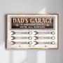 Dad’s Garage Canvas Print - If Dad Can’t Fix It We are All Screwed Custom gift for Dad