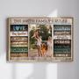 Family Rule Custom Canvas Wall Home Decor