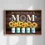 My Greatest Blessings Call Me Mom Canvas Wall Art, Custom Sunflower Canvas, Gift for Mom