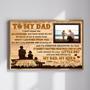 Personalized Fishing Memories Canvas – Custom Birth Day Gift from Son to Dad