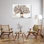 Family Like Branches on a Tree - Custom Name Canvas with Rustic Background