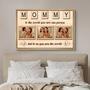 Mommy, To The World You May Be One Person, Scrabble Letters Custom Photo Canvas