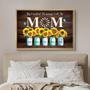 My Greatest Blessings Call Me Mom Canvas Wall Art, Custom Sunflower Canvas, Gift for Mom