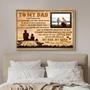 Personalized Fishing Memories Canvas – Custom Birth Day Gift from Son to Dad