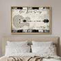 Personalized Guitar-Shaped Canvas with Custom Song Lyrics – Unique Anniversary Gift for Music Lovers