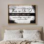 This Is Us Custom Family Name Canvas - Rustic Wall Decor