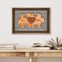 Custom Rustic Wood Puzzle Piece Canvas - Personalized Gift for Dad, Husband from Family