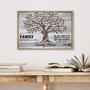 Family Tree Canvas Wall Art Gift for Family