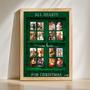 All Heart Come Home for Christmas Custom Photo Canvas Green Christmas Window