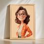 Aunt 3D Cartoon Portrait – Fun Personalized Wall Art