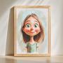 Daughter Caricature Portrait – Fun Personalized Wall Art