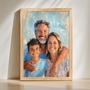 Family Oil Painting Portrait – Classic Custom Wall Decoration