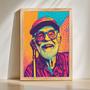 Grandpa Pop Art Portrait – Unique And Stylish Wall Display