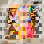 Sister Pop Art Portrait Trendy And Colorful Wall Decoration