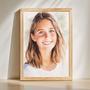 Sister Watercolor Portrait – Beautiful Handcrafted Wall Art