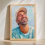 Uncle Oil Painting Portrait – Distinctive Handcrafted Wall Display