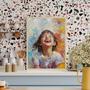 Daughter Oil Painting Portrait – Beautiful Custom Home Decor