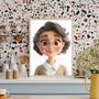 Mom 3D Cartoon Portrait – Lighthearted Personalized Wall Display