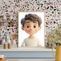 Son 3D Cartoon Portrait – Unique Handcrafted Room Decor