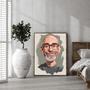 Dad Caricature Portrait – Fun Personalized Wall Art For His Space