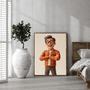 Dad 3D Cartoon Portrait – Playful And Memorable Gift For Dad