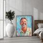 Dad Oil Painting Portrait – Timeless Hand-Painted Masterpiece