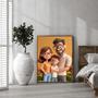 Family 3D Cartoon Portrait – Playful Custom Wall Display