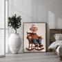 Grandpa 3D Cartoon Portrait – Fun Personalized Wall Art