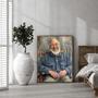 Grandpa Oil Painting Portrait – Stately Personalized Family Ar