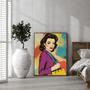 Mom Pop Art Portrait – Fun And Colorful Personalized Gift