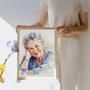 Grandma Watercolor Portrait – Cherished Hand-Painted Wall Art